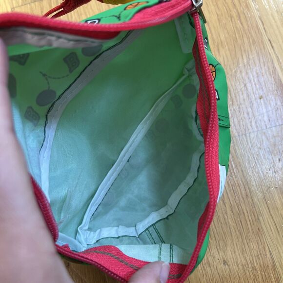 Vintage Barney Dinosaur 1992 Lyons Group Vinyl Belt Bag Fanny Pack Basketball - Picture 6 of 6